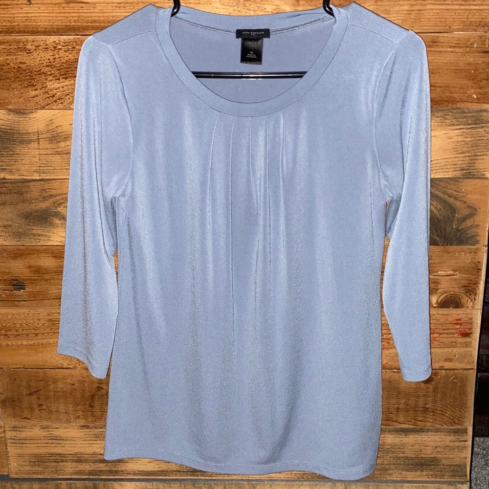 Ann Taylor Blue Blouse XS